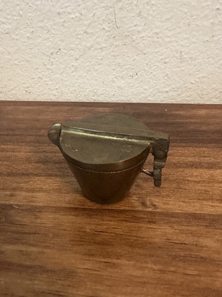 Antique 6 pc Bronze Nesting Apothecary Weights - Marked 16