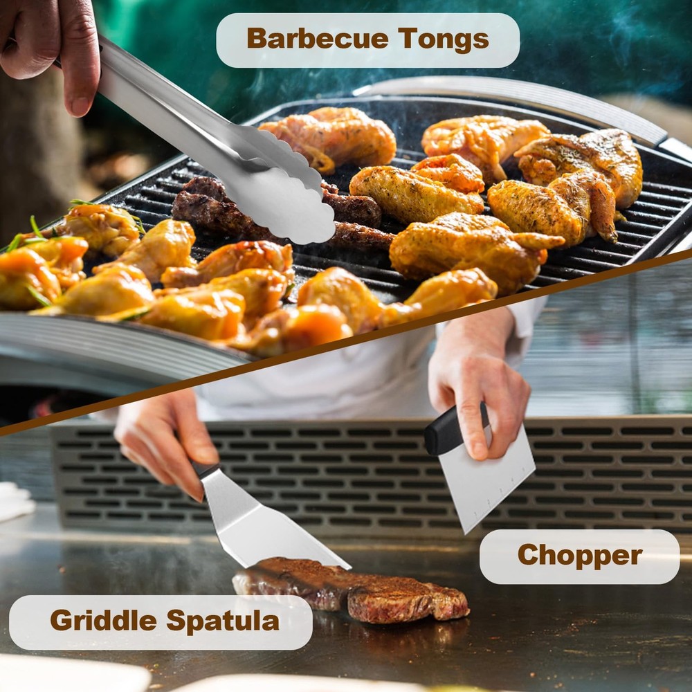 14PCS Griddle Accessories Kit, Flat Top Grill Set for balck