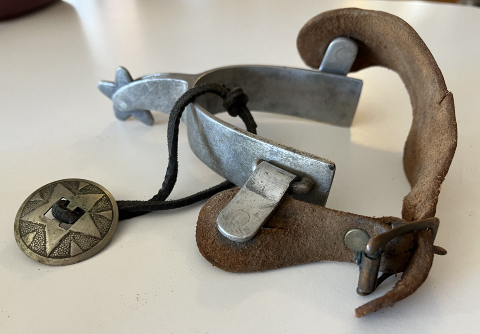 1940's Crockett Airplane Aluminum Cowboy spurs Heavy Duty