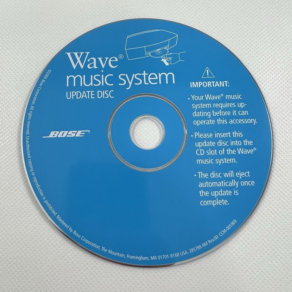 Bose Wave Music System Update Disc for Multi-Disc Changer OEM