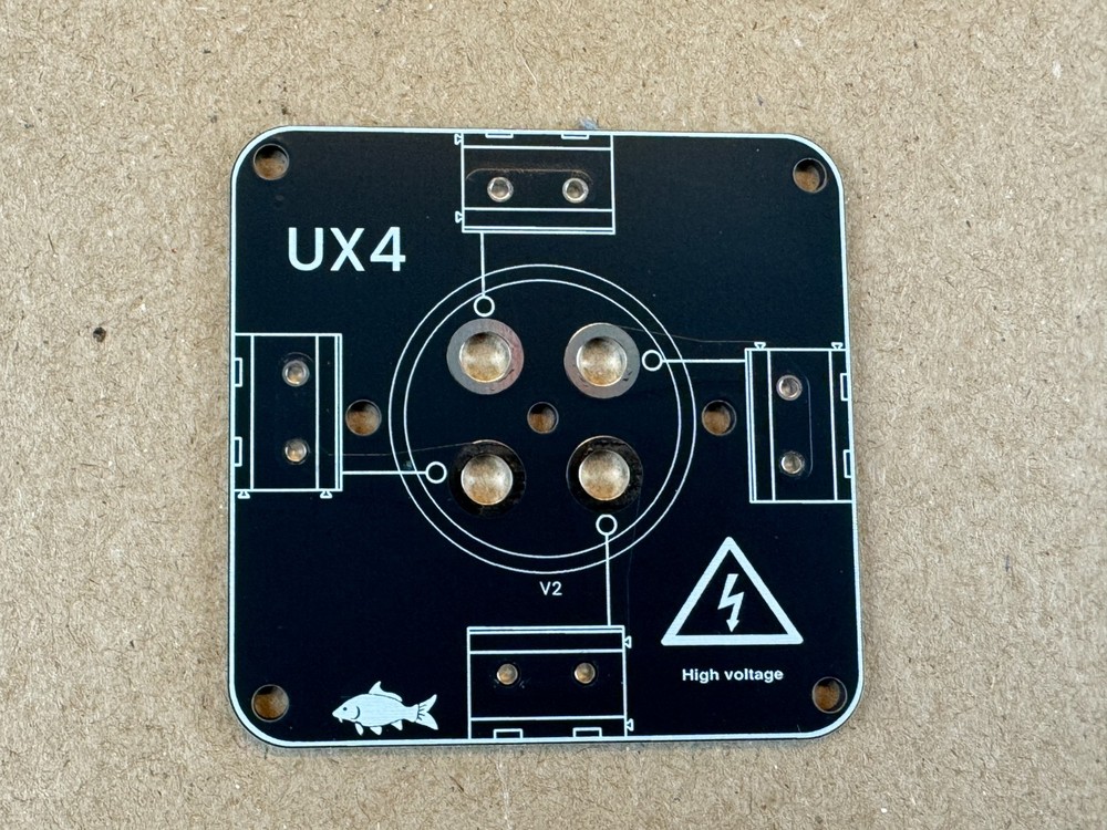 New UX4 4-Pin Vacuum Tube Board Prototype Adapter Socket DIY Breadboard (Qty)