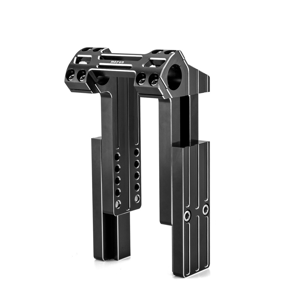 6"-8" Adjustable Pullback Handlebar Riser Clamp For Harley Softail Fat Boy Slim