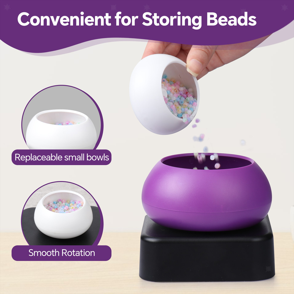 Electric Beads Spinner, Bead Spinner Bowl ,Electric String Beads Device, Fast