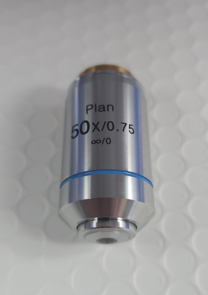 OPTIKA IOS INFINITY W-PLAN 50X/0.75 METALLURGICAL MICROSCOPE OBJECTIVE