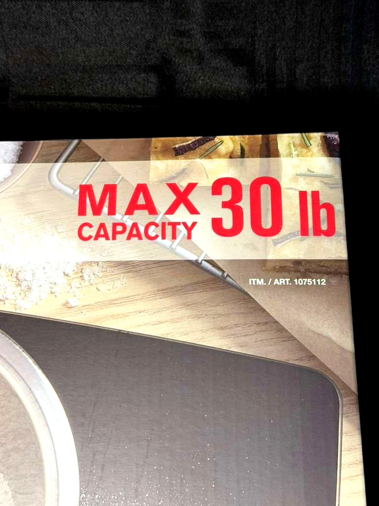 Taylor High-Quality Expanded Platform Digital Kitchen Scale –30lb Max Waterproof