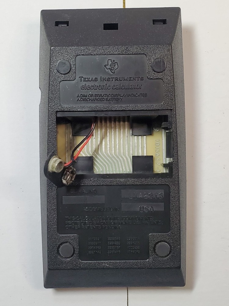TEXAS INSTRUMENTS CITATION VINTAGE CALCULATOR WORKING - MISSING BATTERY COVER