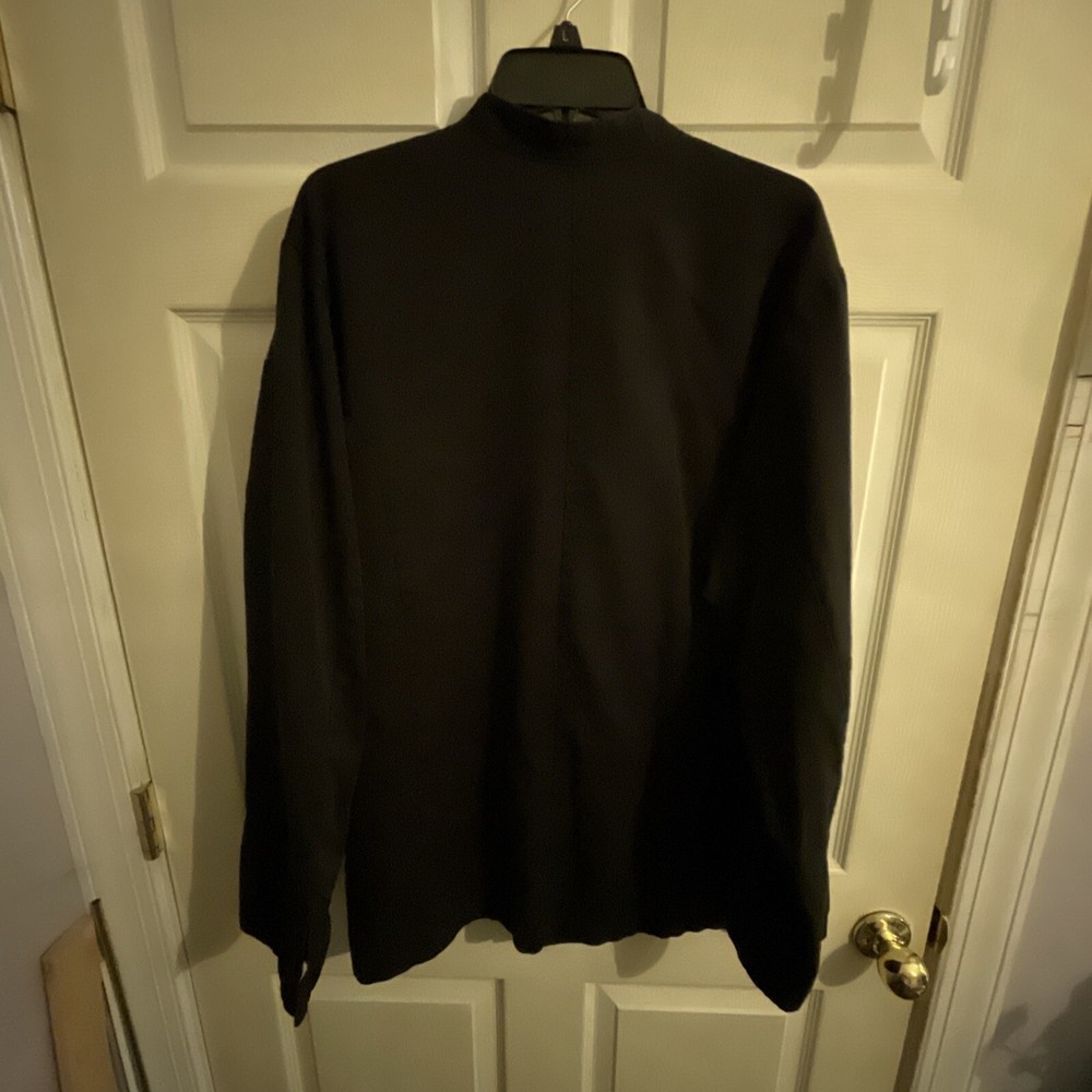 chef coat men long sleeve Black
