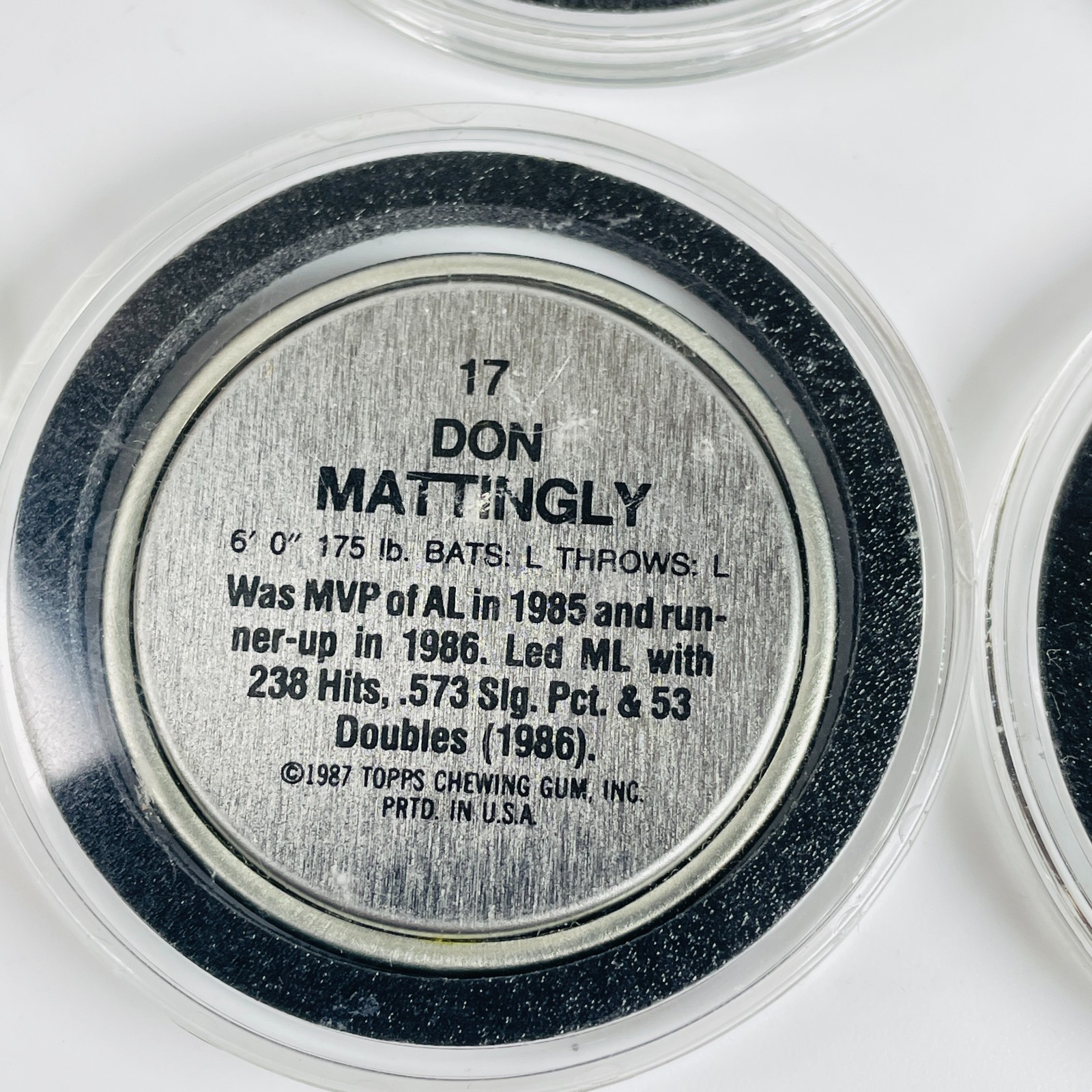 1987 Topps Baseball Coins Lot of 9 Star Players Mattingly Strawberry Puckett