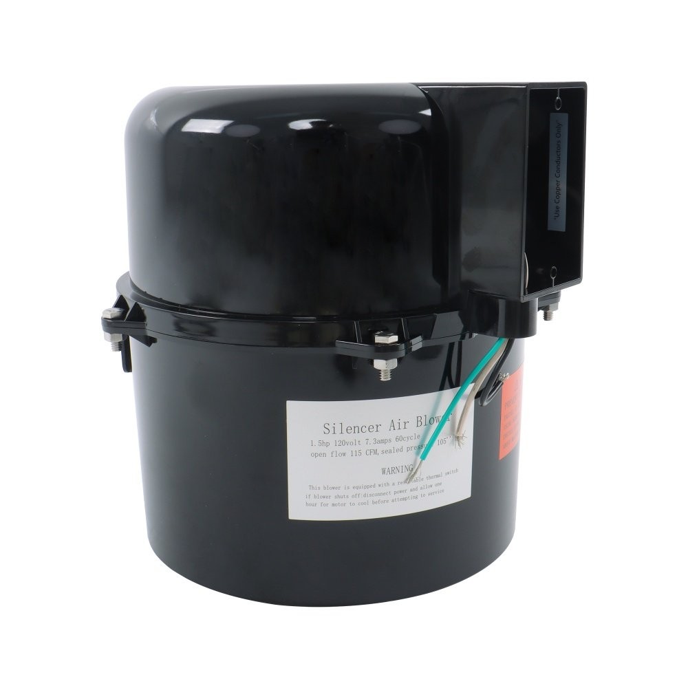 6315141 Air Supply Silencer Blower Motor 1.5 HP 120V 7.3 Amps For Hot Tubs & Spa