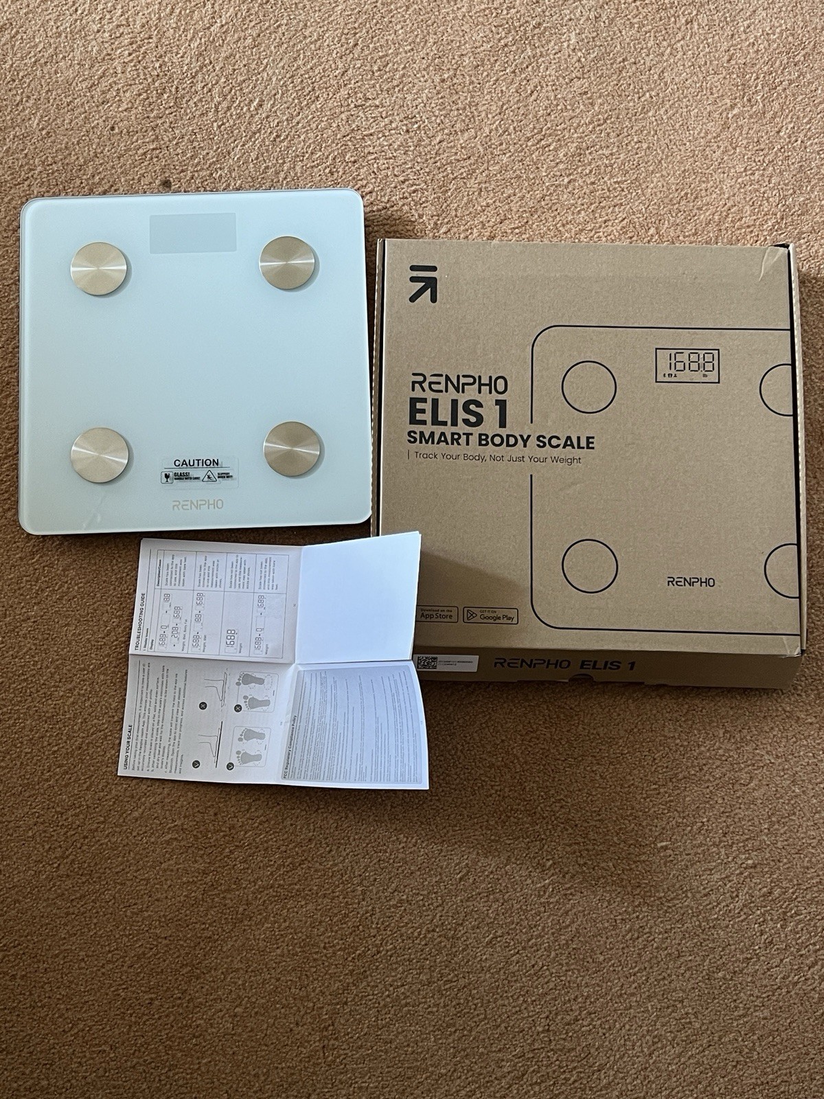 New RENPHO Elis1 ES-CS20M-W Smart Body Composition Scale Bluetooth Digital Scale