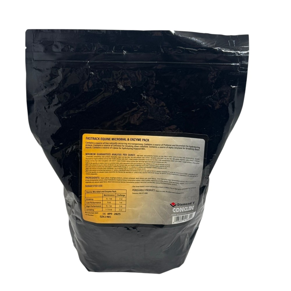 Fastrack Equine Microbial And Enzyme Pack, 4 lb. New