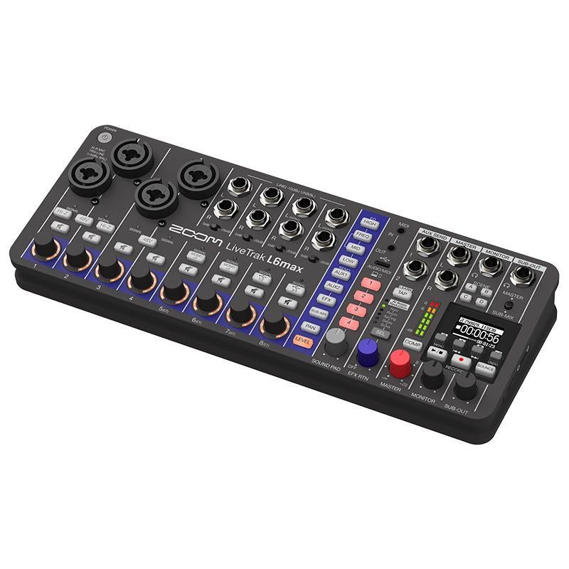 ZOOM LIVETRAK L6max Compact Digital Mixer Recorder Audio Interface 32-bit Float