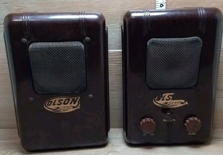 Olson Akrad  Magicall E. W. McGrade  A-100 speaker systems push to talk untested