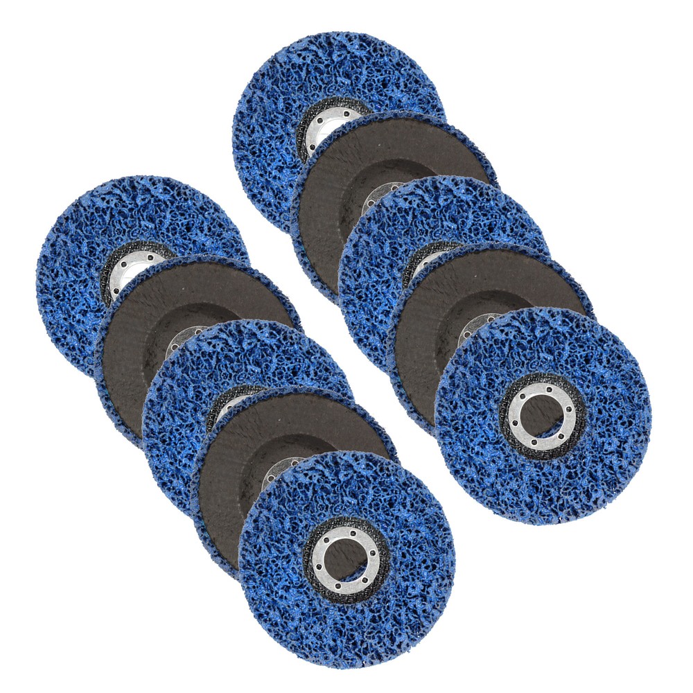 New 4.5" Poly Strip Disc Wheel Paint Rust Removal Clean For Angle Grinder 10 Pcs