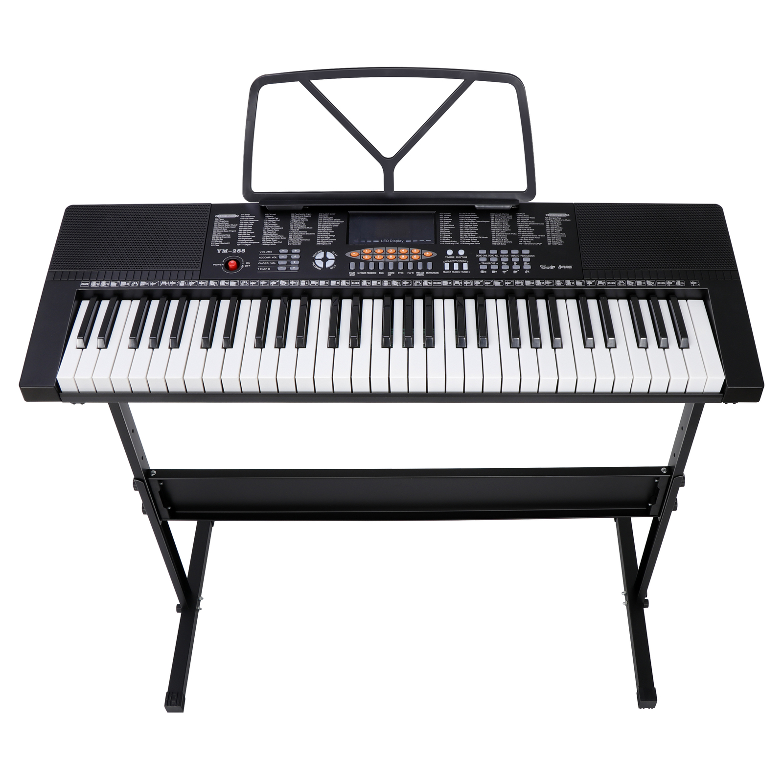 61-Key Electric Keyboard Piano with Stand, Headphones, Microphone