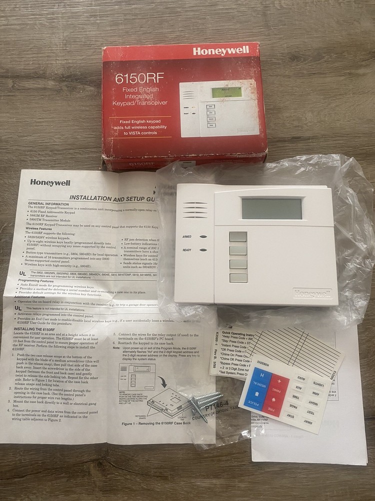 Honeywell / Ademco 6150RF Fixed Language Keypad/Transceiver