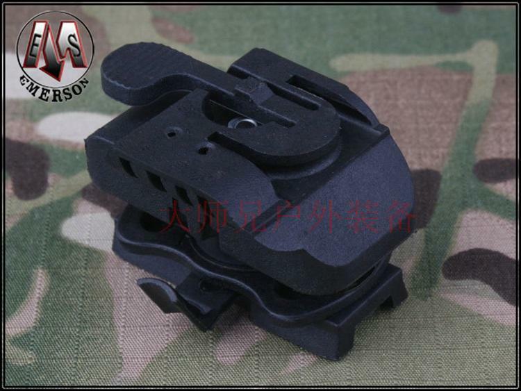 Tactical Helmet Rail Mount Based Bracket for HL1 Helmet Light Lamp
