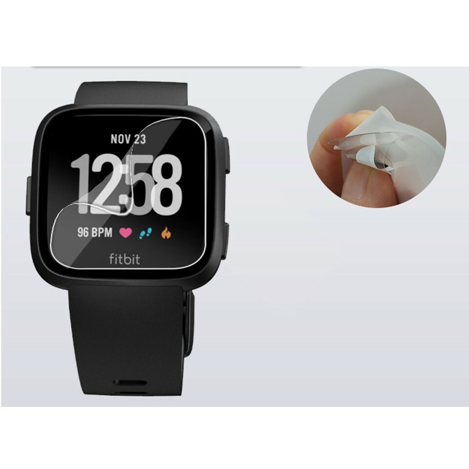 2-Pack Screen Protector TPU Full Coverage Clear Film For Fitbit Versa Watch