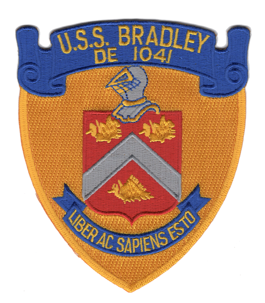 DE-1041 USS Bradley Destroyer Escort Ship Patch