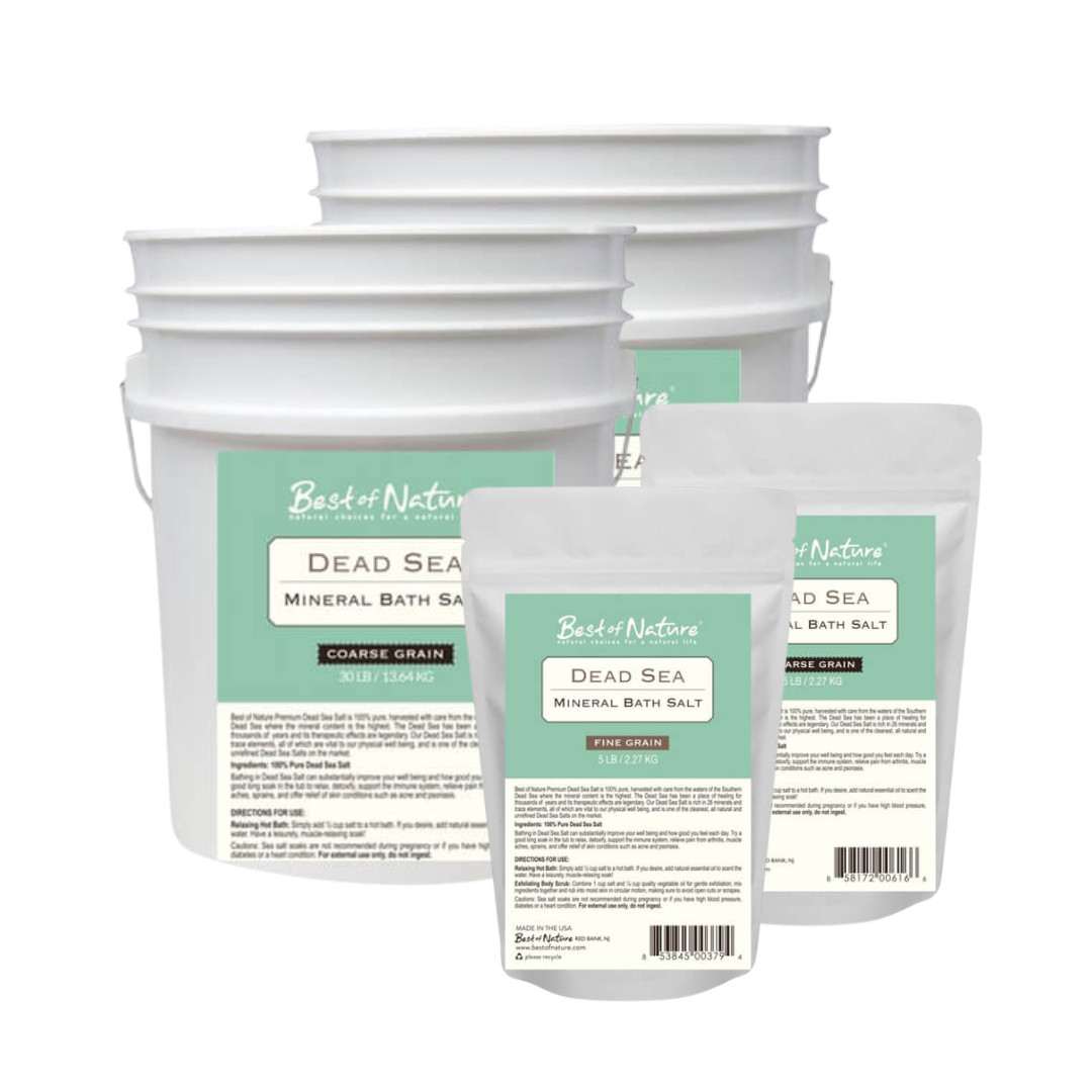 Dead Sea Bath Salt - Pure and Natural - Mineral Soak - Relaxing - Detoxifying