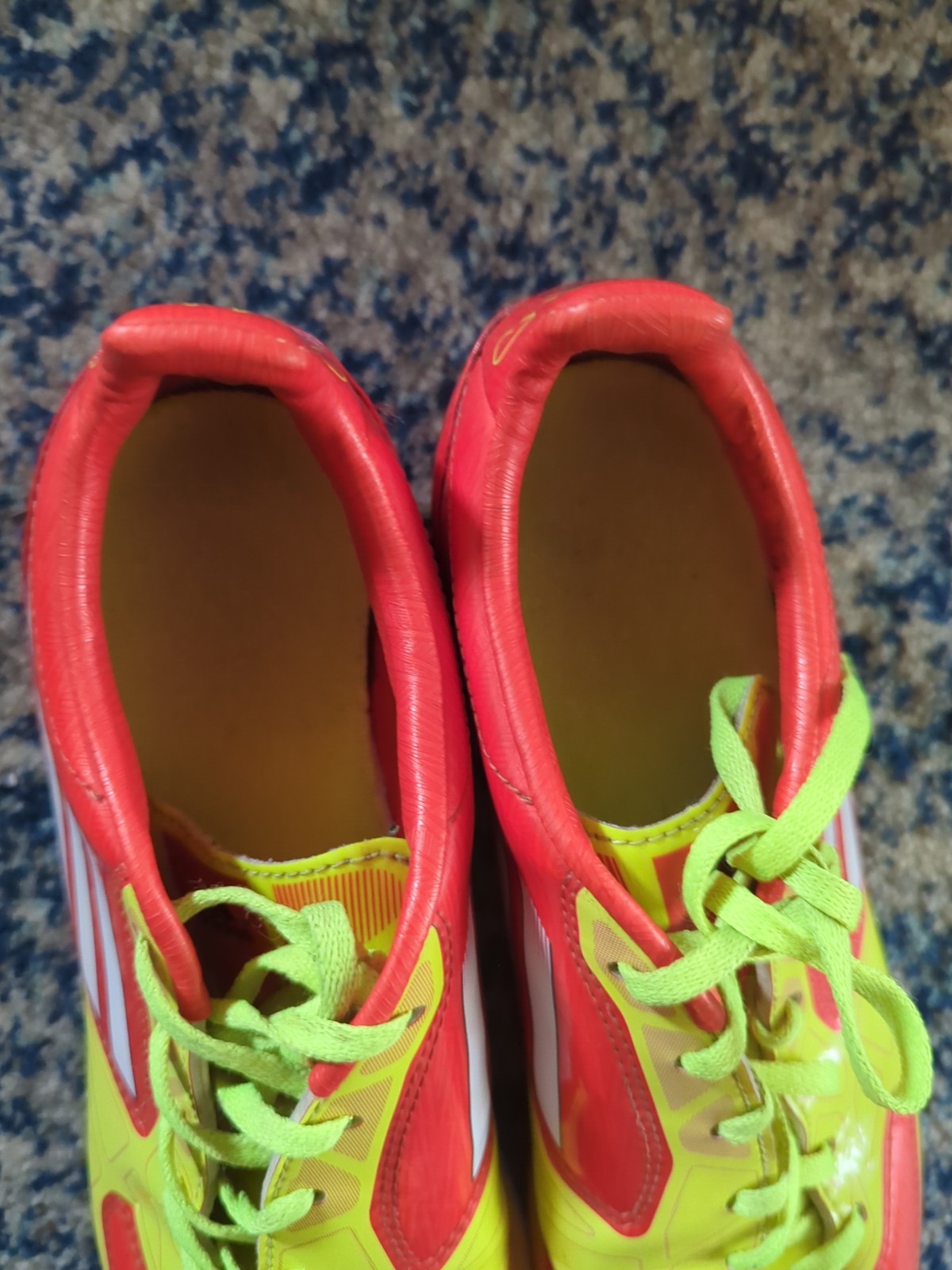 Adidas F50 Adizero HG US 7.5 Outdoor Soccer Cleats V24790 Orange And Yellow Nice