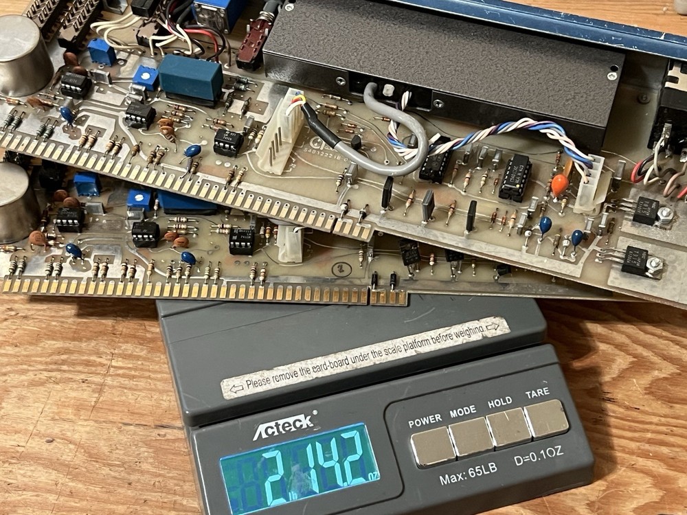 pair vintage Auditronics blueface 200-MIS mic preamps console strips modules