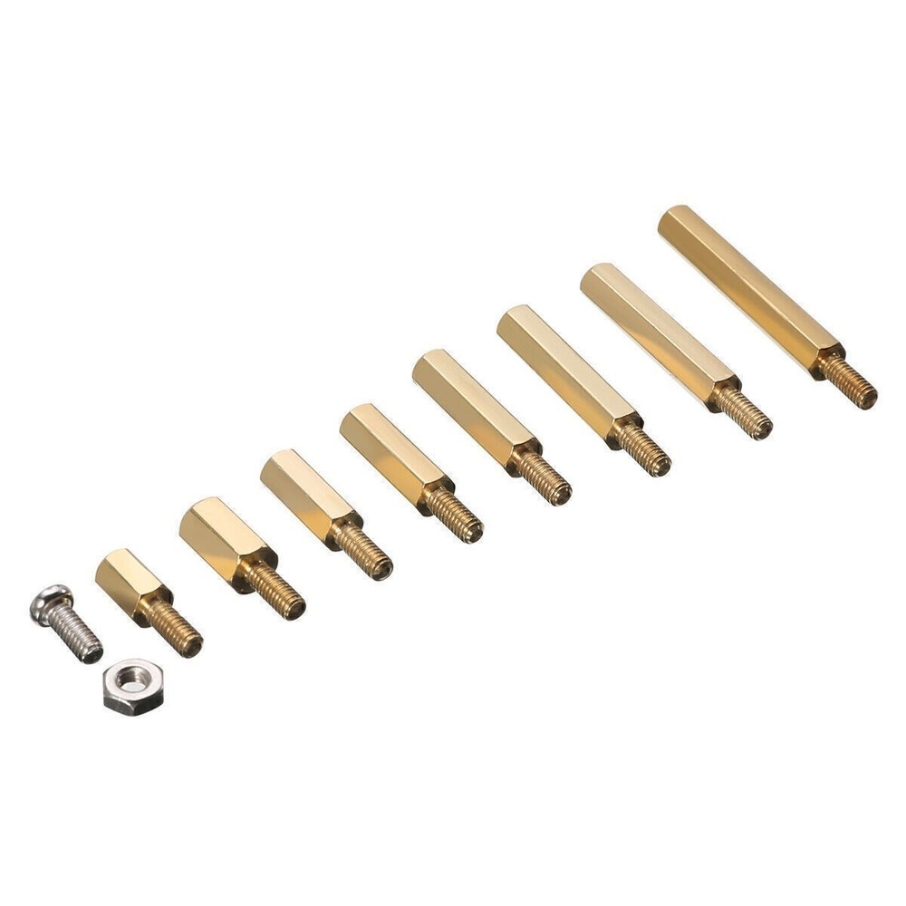Durable Stainless Brass Screws Kit M2.5 M3 Nuts for Raspberry Pi 4 Model B/3B+