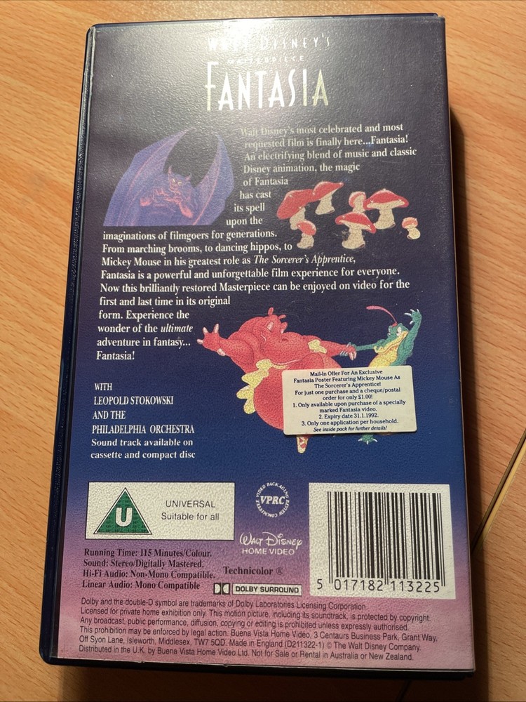 Fantasia (VHS/SUR, 1991)