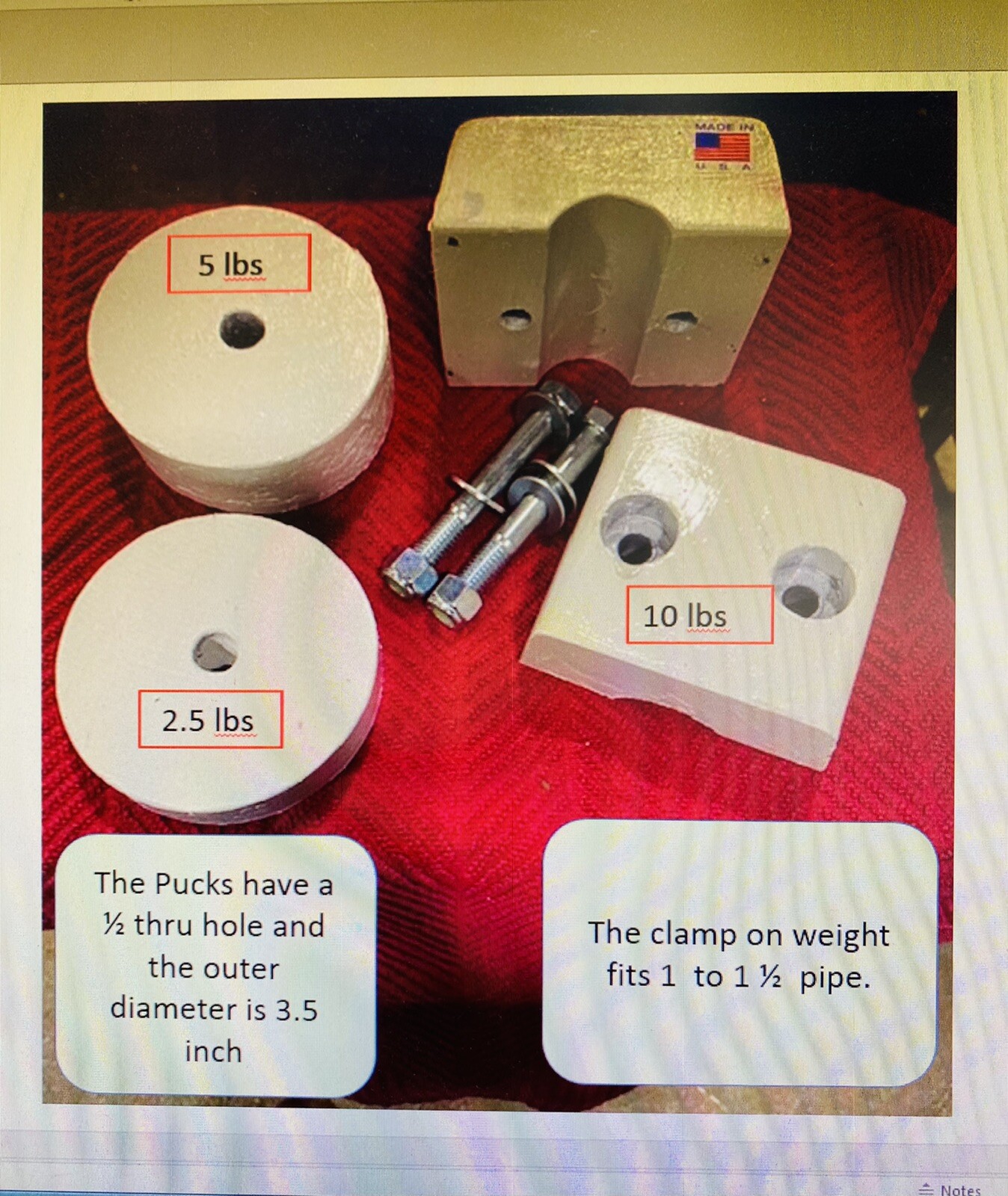Lead Ballast Weight Mini Kit