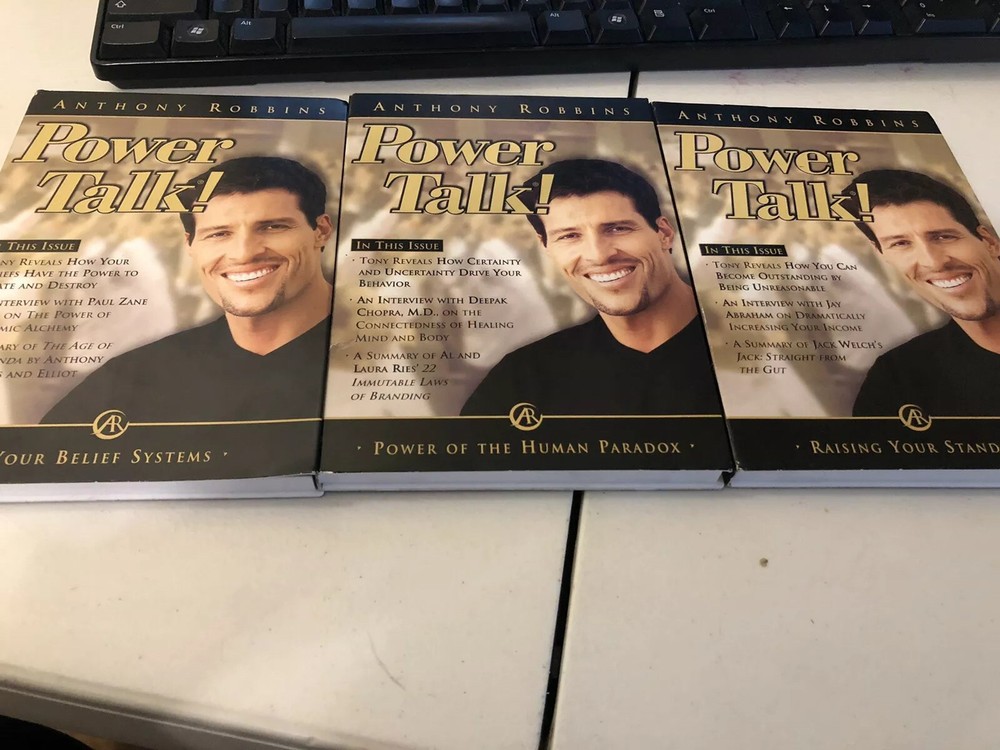 Anthony Robbins Power Talk  3 Different Issues    preowned