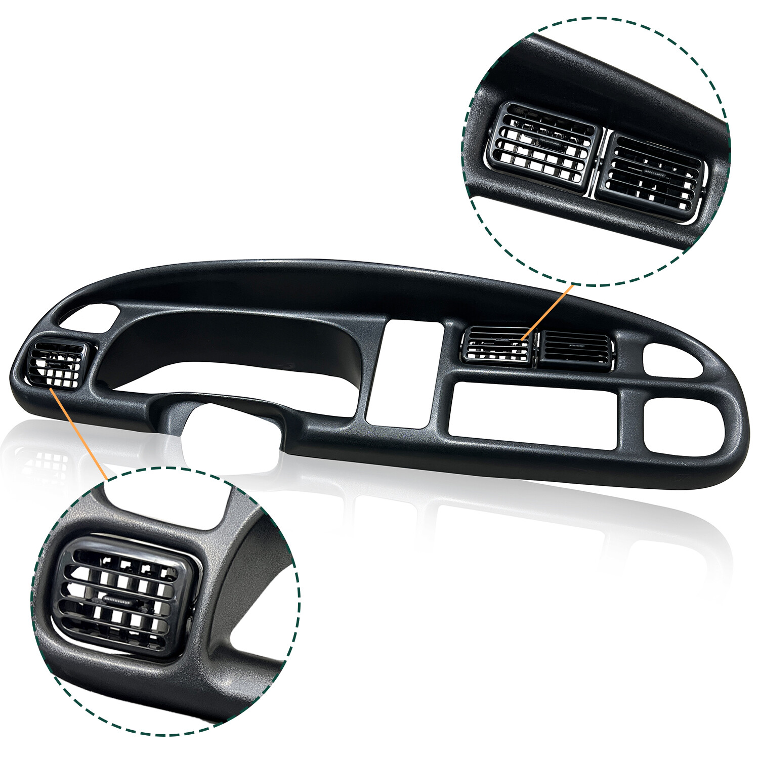 Dash Instrument Panel Replacement Vents For Dodge Ram 98-01 1500+98-02 2500 3500