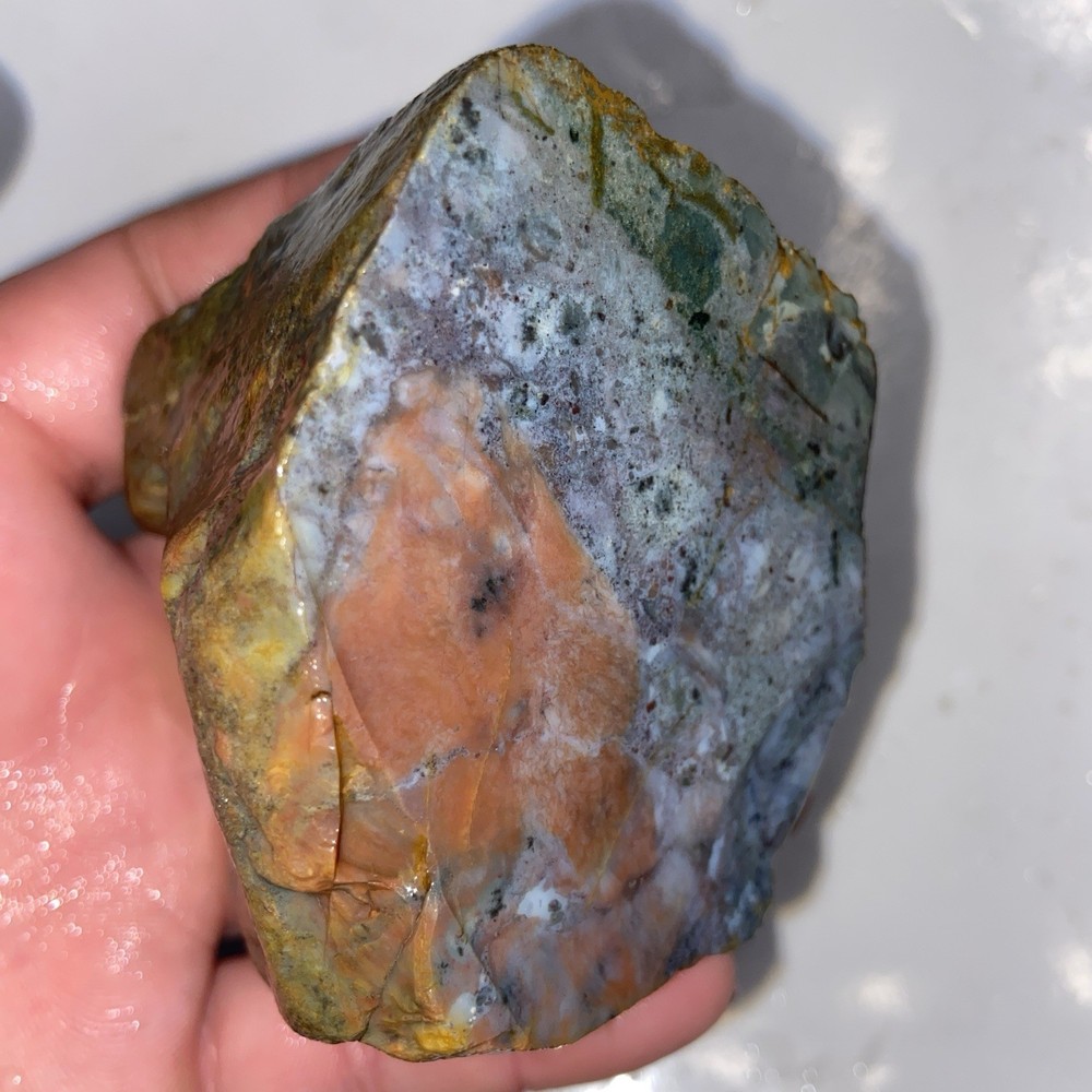Rainbow Jasper Lapidary Rough Stone 14.33 Oz