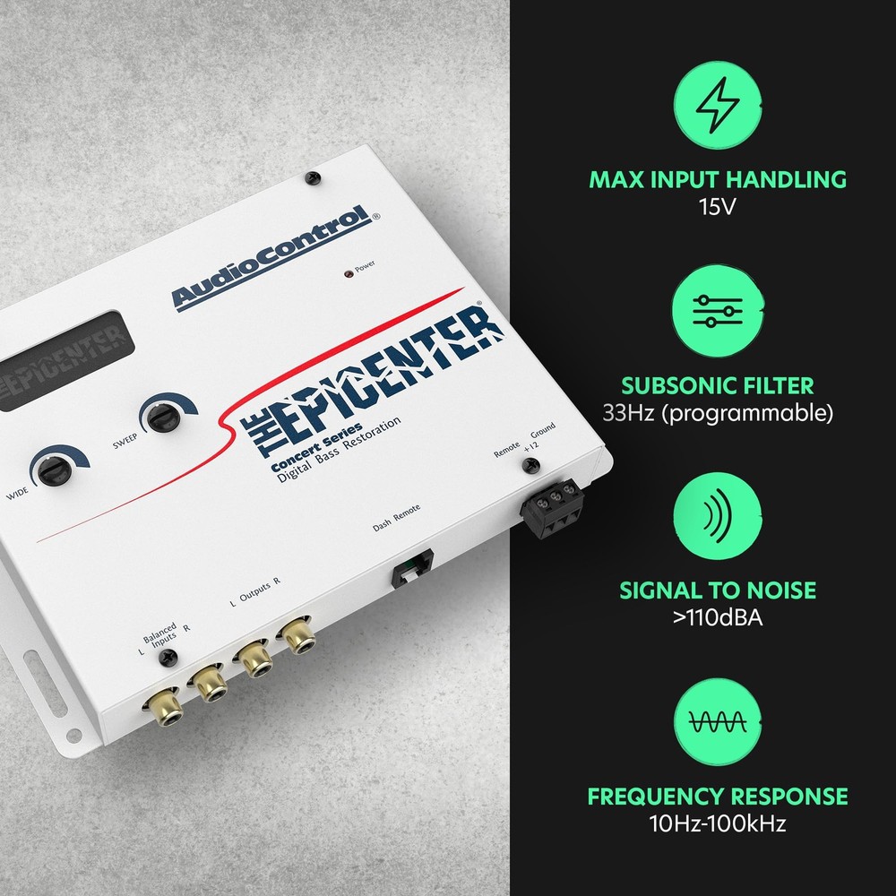 Bass Restoration Processor Audio Enhancer with Remote