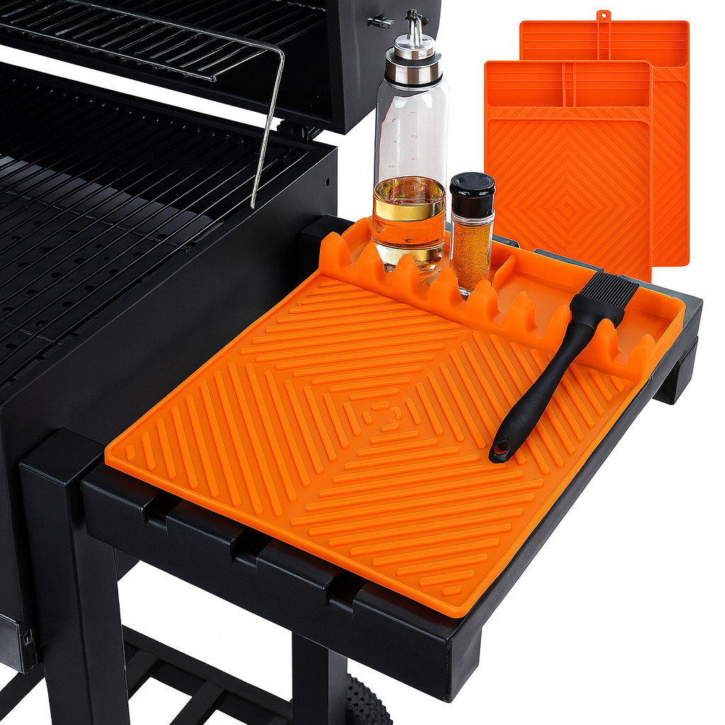 2PCS Silicone Griddle Mat for Blackstone BBQ Grill Accessories Non-Slip Heat-Res