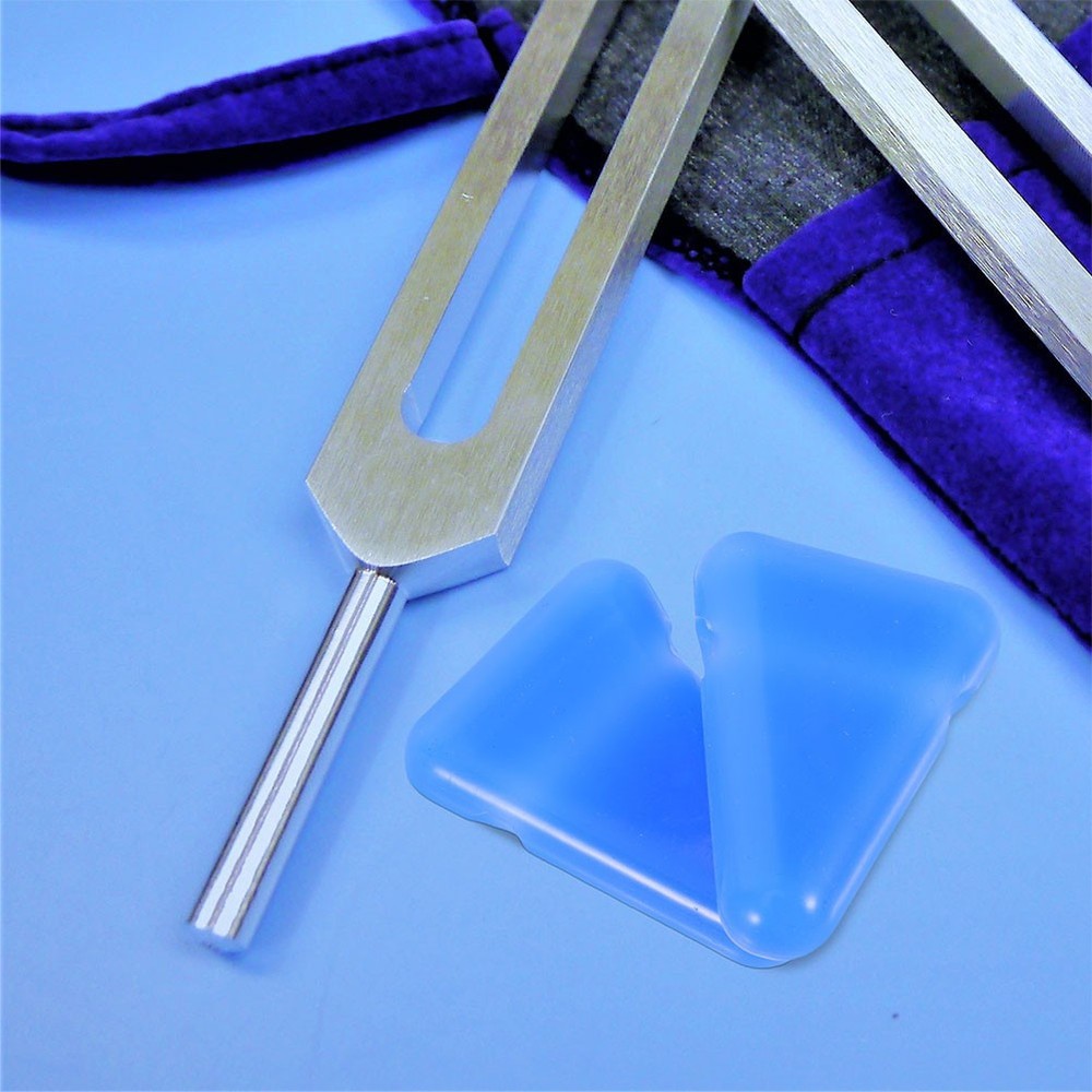 4 Pcs Tuning Fork Replace Supply Accessories Stand Triangle Silicone Base