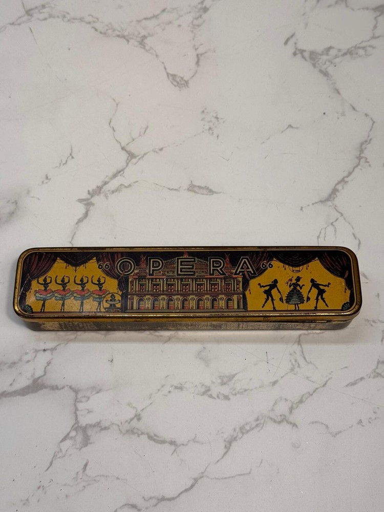 Vintage Opera Harmonica West German With Tin Case Us Zone Cold War