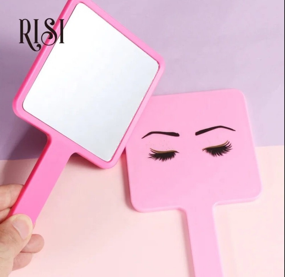 Handheld Lash Mirror- Pink- 2 packs