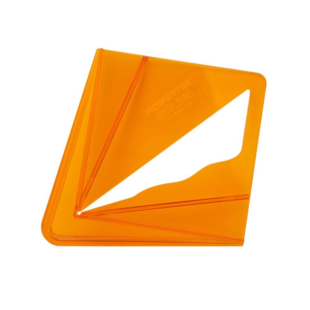 POWERTEC Plastic Center Finder Tool for 8 inch Square, Round, Octagon Orange
