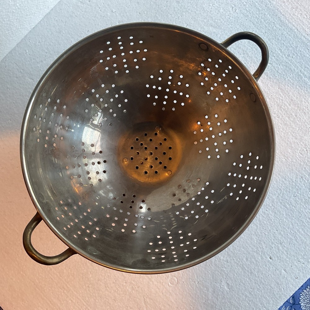Vintage Copper Colander, B & M Douro