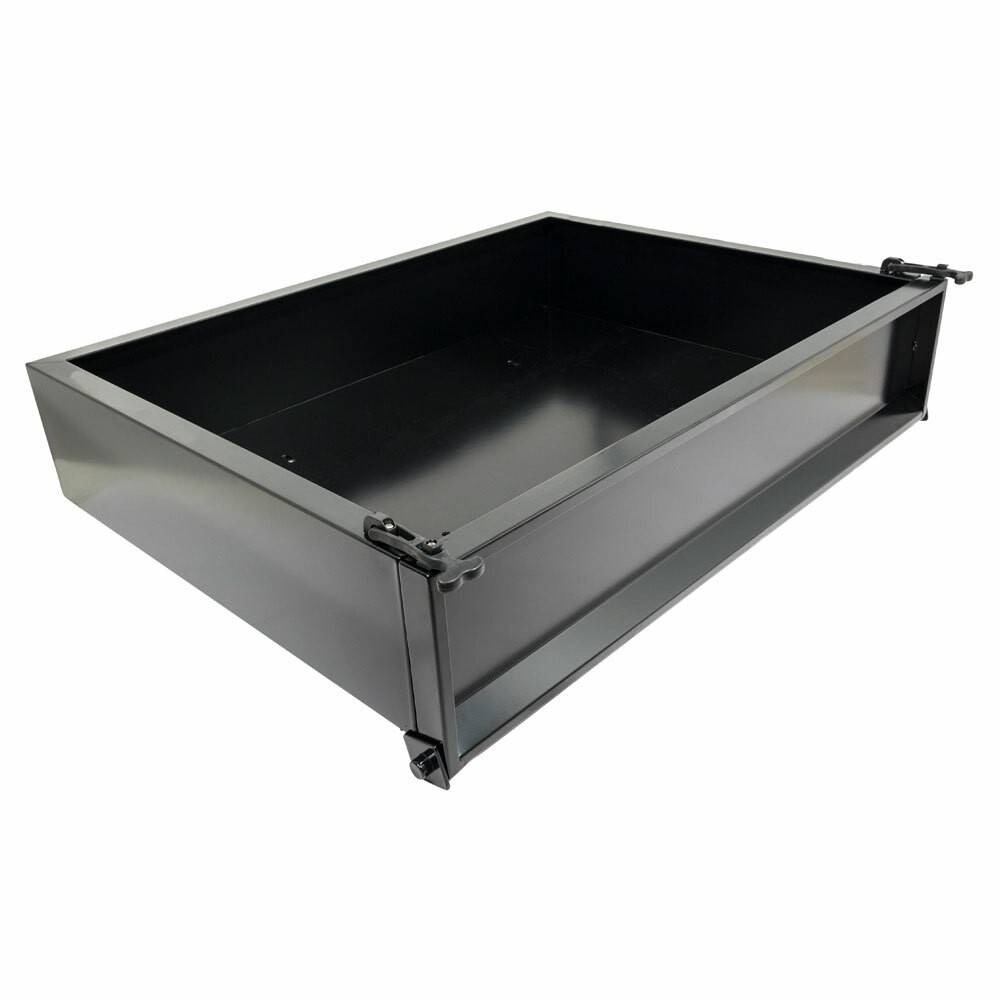 Golf Cart Black Steel Utility Bed Cargo Box 40" x 27" (CARGO BOX ONLY, NO MOUNT)