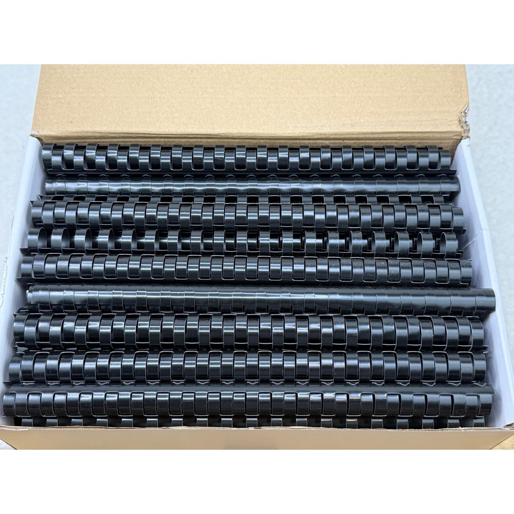 Fellowes 5/8" Black Plastic Comb Binding Elements 100 Pack CRC 52324