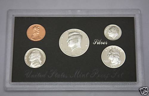 1997-s SILVER U.S.Proof Set. In a black standard size proof set container