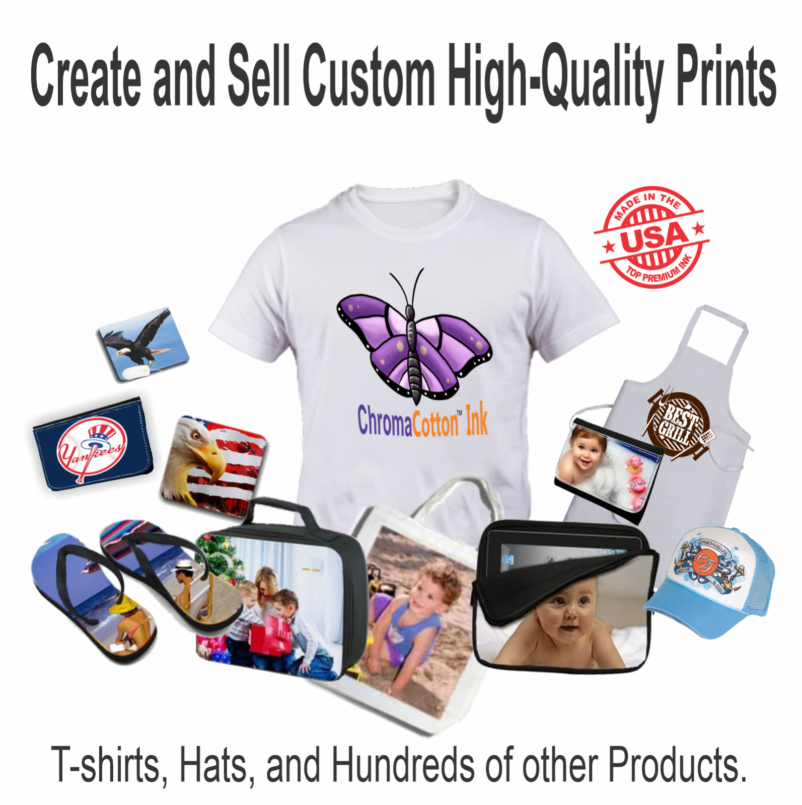 Epson Printer InkJet Iron on Heat Transfer Print T-Shirt Maker Starter Kit