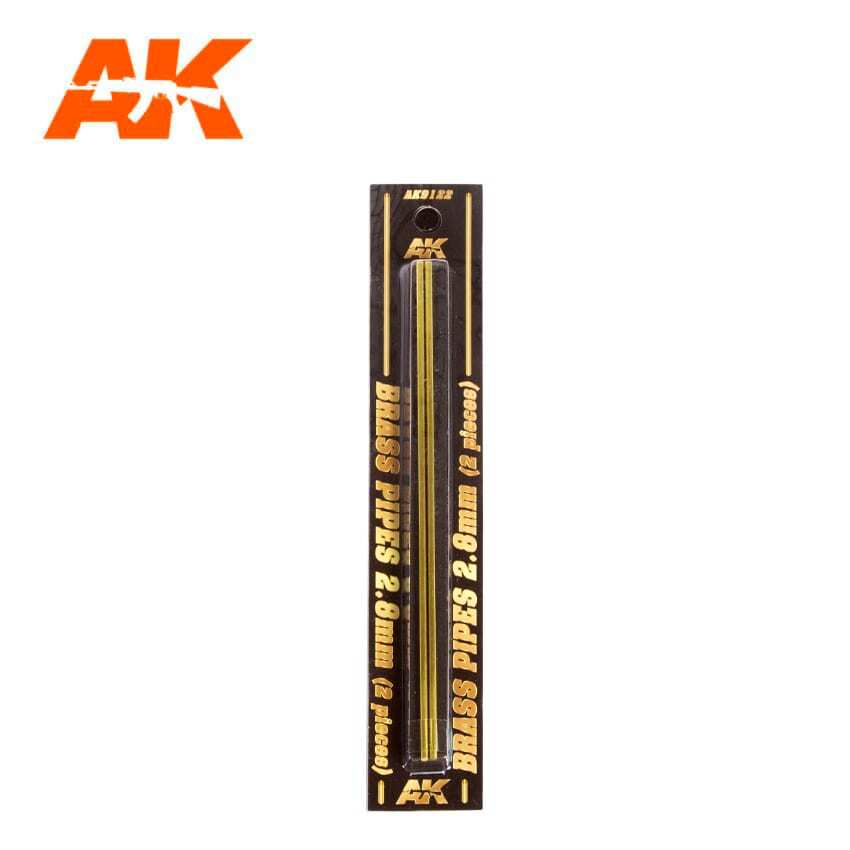 AK Interactive BRASS PIPES 2.8mm	 2 units