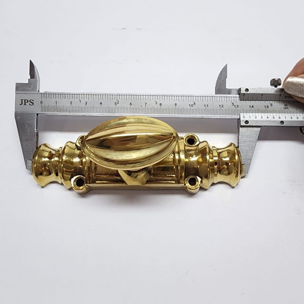 Machine-Made Cremone Espagnolette — Small Oval Knob Version — 110" (2.8 m) Solid