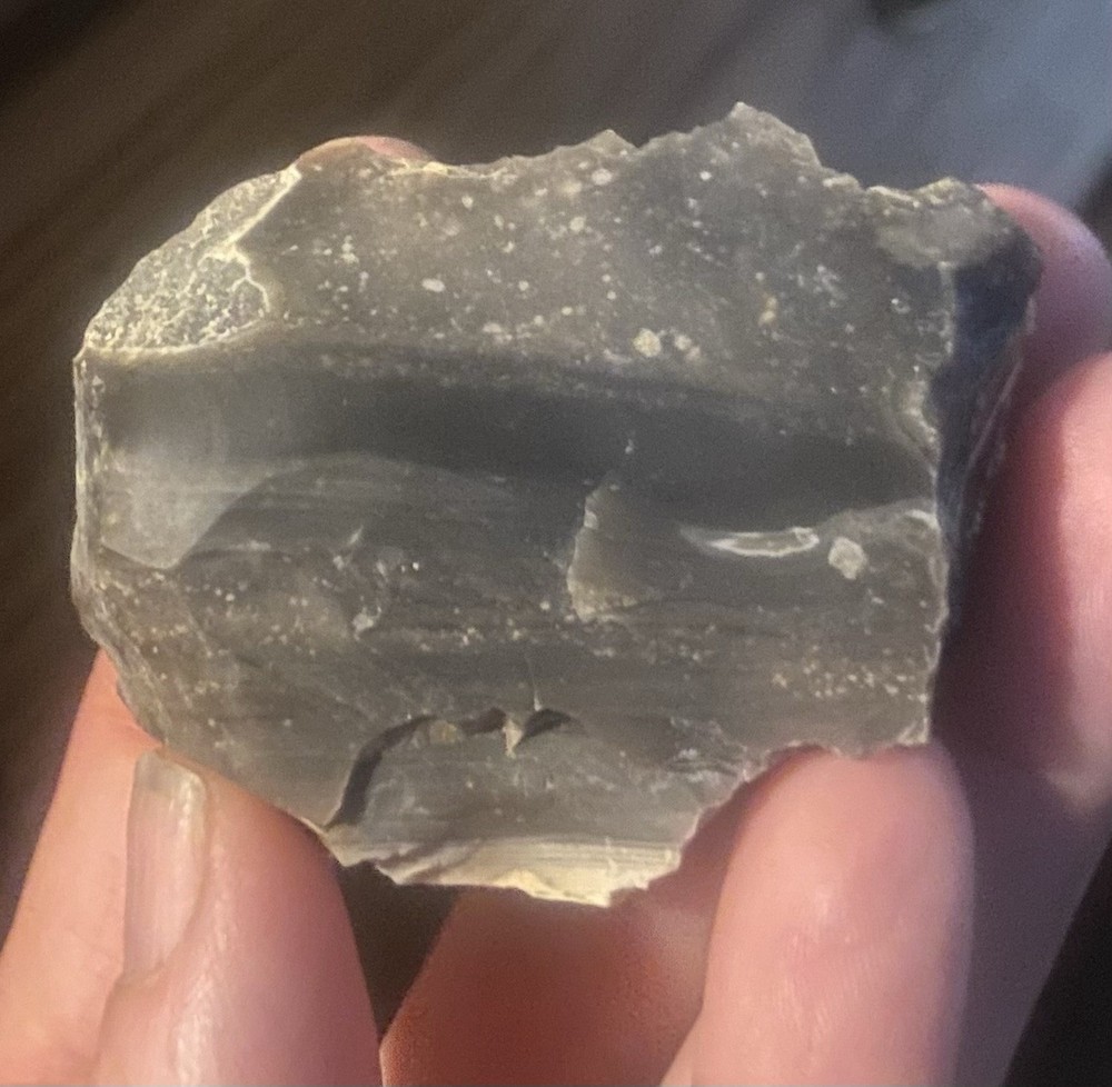 Texas Georgetown Flint Rock Quality Stone NICE EDGES Knapping Fire Making 2.79oz