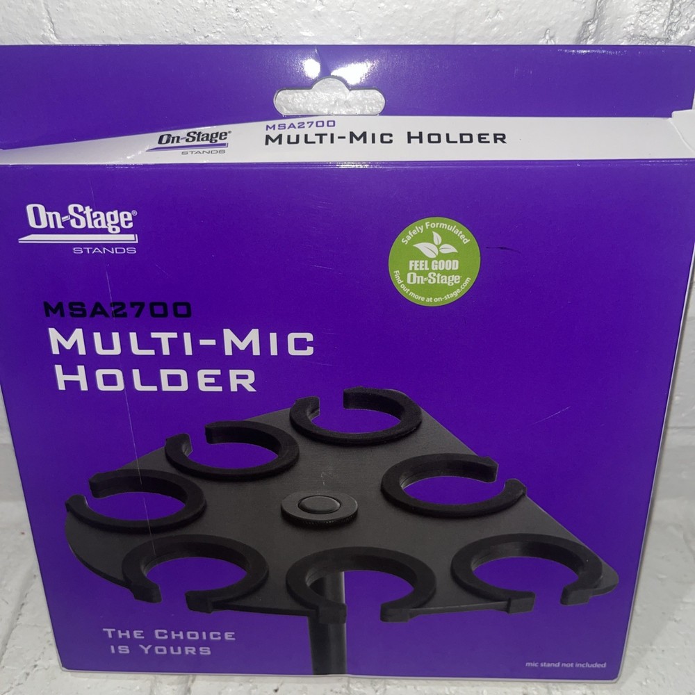 On-Stage MSA2700 Multi-Mic Holder (Microphone Organizer, Display, Caddy, Support