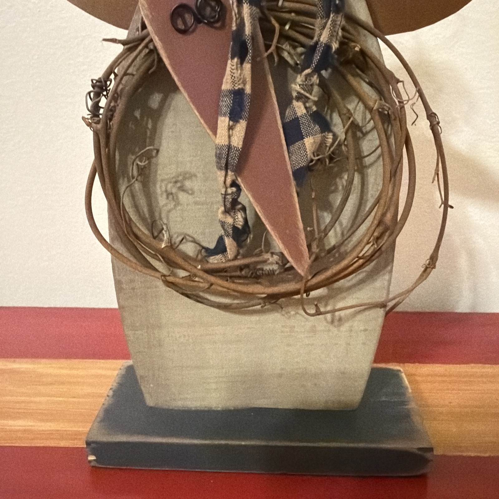 Primitive Wooden Freestanding Angel