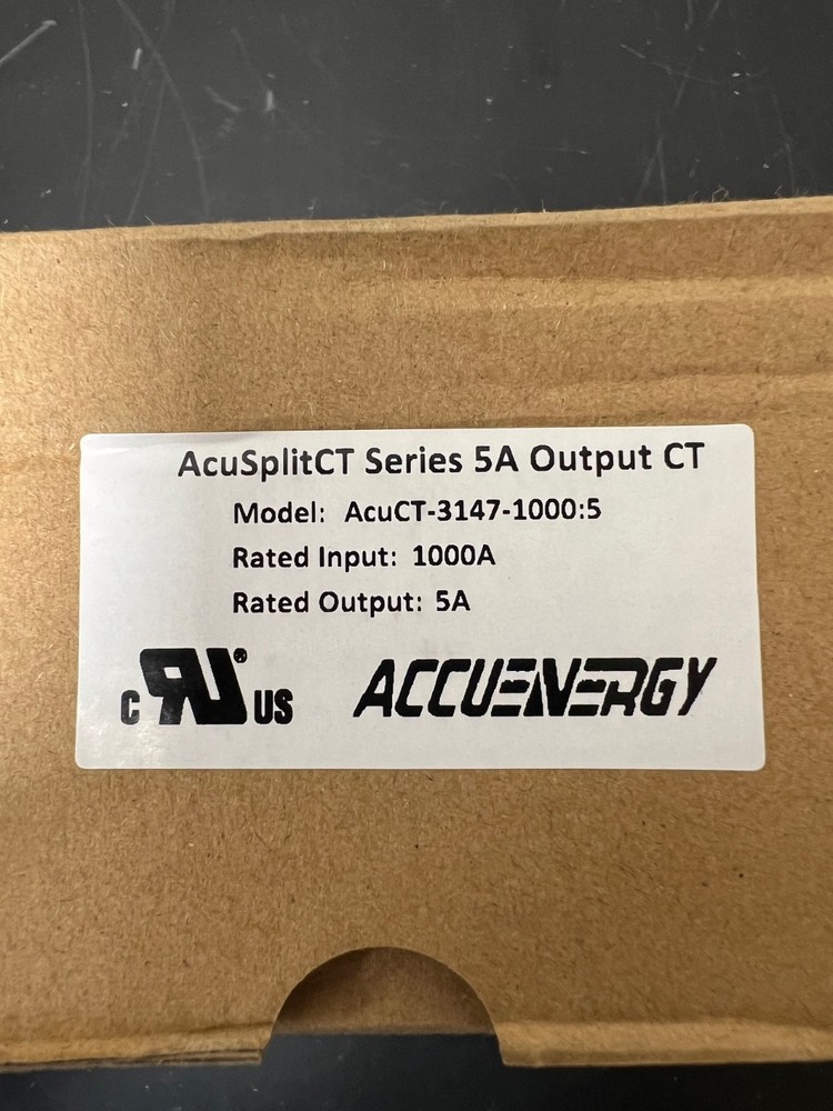 ***NEW*** ACCUENERGY 1000:5 AcuSplitCT Split Core Current Transformer