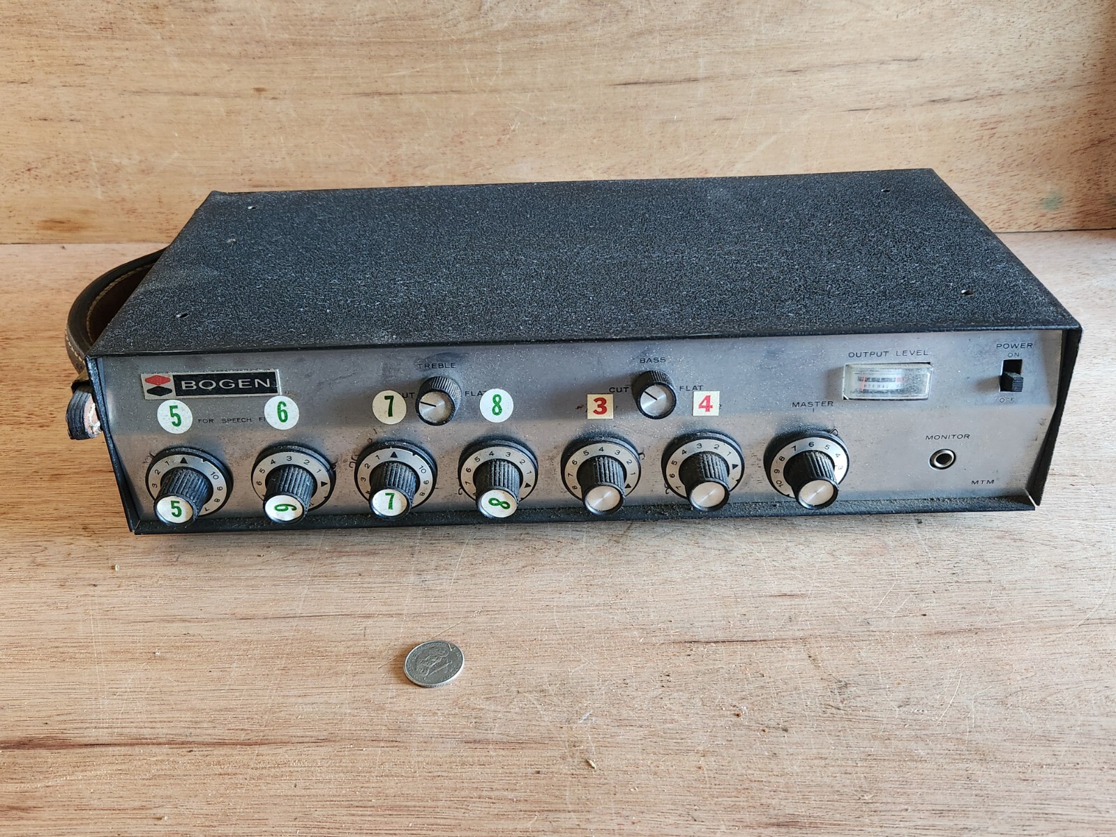 Bogen MTM Transistor Mixer Preamplifier Parts Repair A-86 Vintage USA Untested
